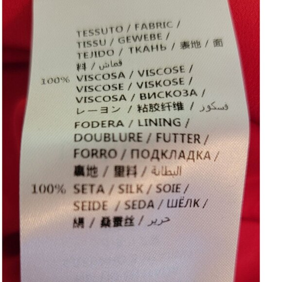 Alexander McQueen Red Viscose Skater Dress, Womens Size 42 Italy / US 6 - Picture 6 of 7